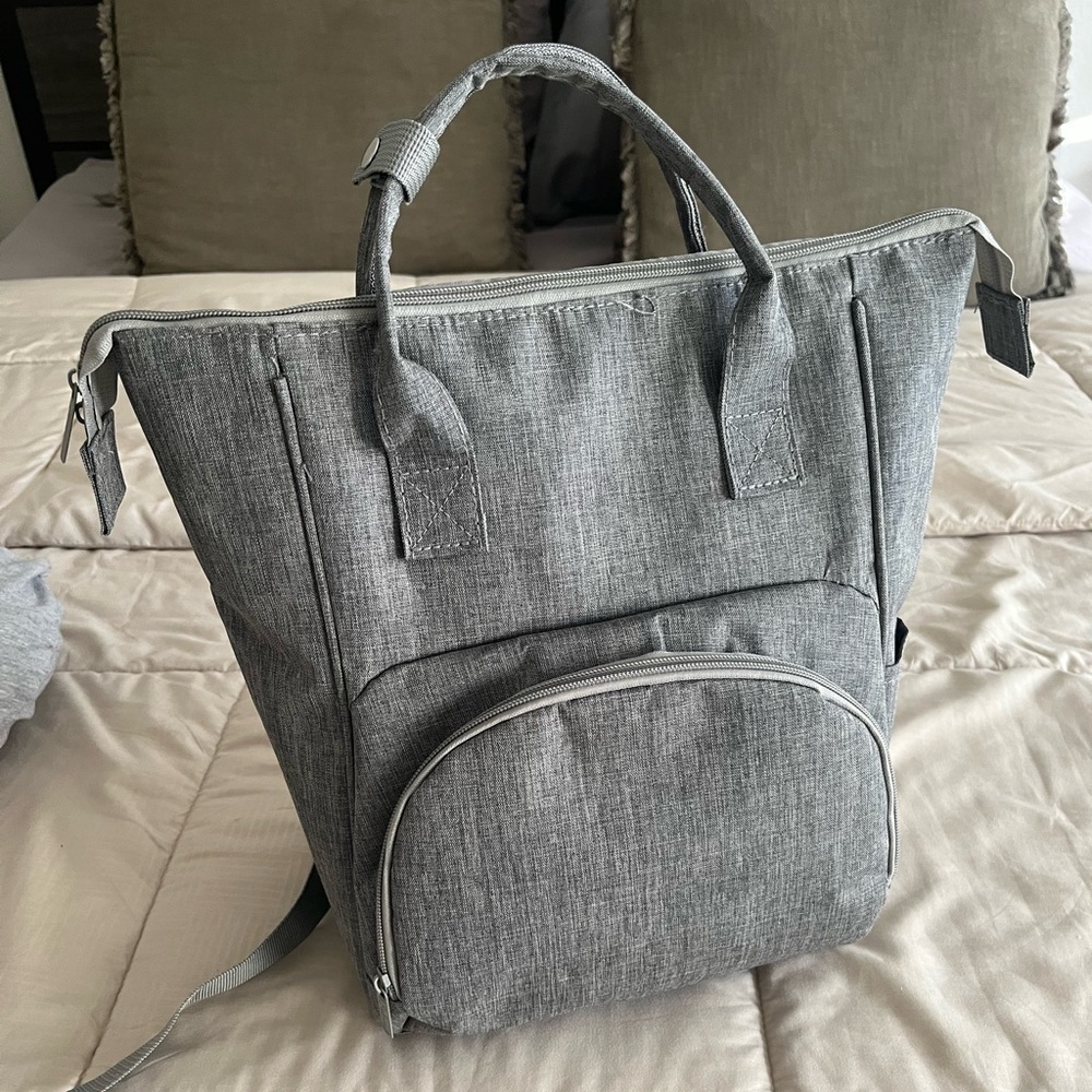 Enfamil Stylish Gray Baby DiaperBag Backpack